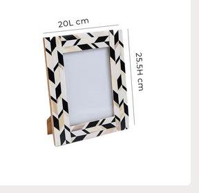 Modern Bone Inlay Handmade <b>Photo</b> <b>Frame</b> Sleek Design Home Decor in <b>4x6</b> & 5x7 Sizes Indian Artisan Crafted - Product Image 5