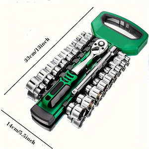 Juego de llaves de carraca de 72 dientes con vasos metálicos multifunción de grado DIY, operación manual, característica Torx - Product Image 6