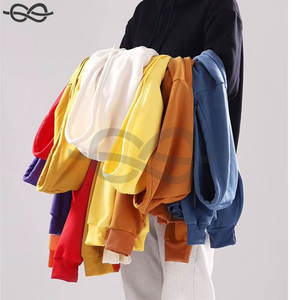 เสื้อมีฮู้ดสำหรับผู้ชายและผู้หญิงพิมพ์ลายไขว้เสื้อผ้าหลากสีอบอุ่นและมีสไตล์สำหรับทุกฤดูกาล - Product Image 2