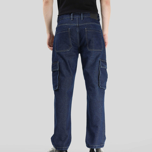 Nuevos pantalones vaqueros de color sólido para hombre, pantalones vaqueros ajustados personalizados para hombre, pantalones vaqueros rasgados para hombre, pantalones vaqueros transpirables - Product Image 2