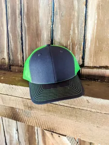 Wholesale Customized Business 6 Panels Slightly Curved Brim Trucker Hats Embroidery Outdoor Sporty Unisex 100% Cotton Twill - Product Image 3