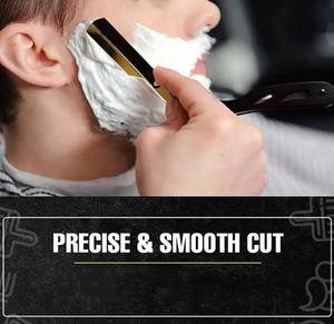 Custom Men's Straight Throat <b>Razor</b> Replaceable Stainless Steel <b>Blade</b> Manual Safety Feature <b>Single</b> Excel Wood Handle Bikini Nrza - Product Image 5