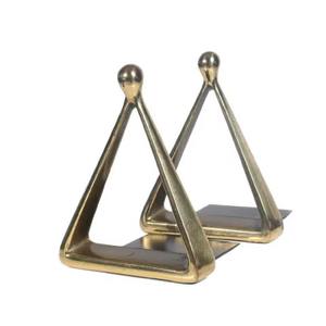 Luxury Gold Finish Pineapple Bookends Set Of 2 For Stylish Home <b>Office</b> And <b>Bookshelf</b> Decoration Accent Handcrafted From India - Product Image 6