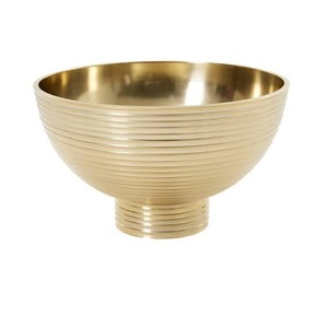 Cuenco de madera hecho a mano con acabado natural profundo para el hogar, hoteles, restaurantes, elegante Frutero de Metal, mesa de cena - Product Image 5