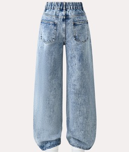 Urban Regular Fit Jeans de mezclilla desgastados para hombres Hip Hop Winter Trendy Blue con elegantes detalles rasgados para trajes Casuales - Product Image 1