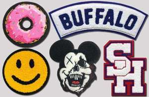 Parches de Chenilla con Logotipo de Marca Personalizado, Bordado 3D, Letras Termoadhesivas, Parches de Chenilla para Ropa, Tela de Sarga, Resina de PVC - Product Image 3