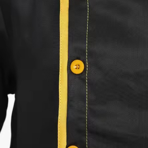 La mejor calidad transpirable Chef uniforme Hotel cocina uniforme Unisex manga larga cocina restaurante Bar Hotel uniformes - Product Image 5