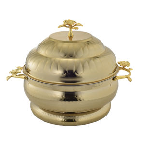 Finition brillante forme arrondie marmite isolée à double paroi vente chaude maison ustensiles de cuisine casserole serveur marmite - Product Image 5