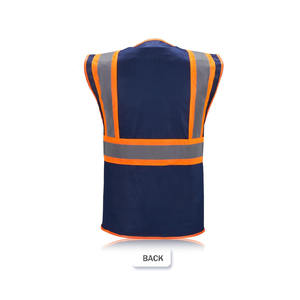 Chaleco Reflectante de Alta Visibilidad Personalizado 2024 con Múltiples Bolsillos, Chaleco de Seguridad Resistente para Hombres y Mujeres - Product Image 3