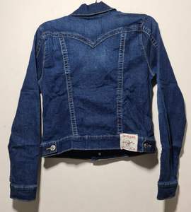Veste en jean classique pour femme, manteau en jean, en coton, à manches longues, personnalisé, de marque - Product Image 2