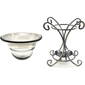 Antique Style <b>Silver</b> Customized Color Fragrance Wax Warmer High Quality Handmade Letterpress Printed Christmas Wax <b>Burner</b> Bowl - Product Image 2