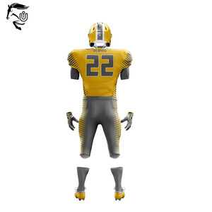 Uniforme de fútbol americano de manga corta talla grande y transpirable diseñado por OEM, ligero y asequible - Product Image 3