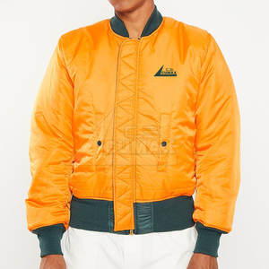 2025 100% chaqueta de bombardero de poliéster para hombres, ropa informal, chaqueta de bombardero de gran tamaño transpirable para hombres a la venta - Product Image 2