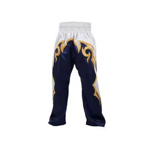 Pantalones de Kickboxing personalizados de alta calidad al por mayor 2025 pantalones de artes marciales Karate MMA Kick pantalones de hombre a rayas curvas rectas - Product Image 1