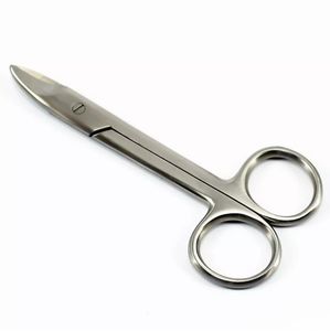 Tijeras de corona de acero inoxidable alemanas, instrumento quirúrgico curvo de 11 cm, reutilizable, las mejores tijeras de corona quirúrgicas aprobadas por CE - Product Image 6