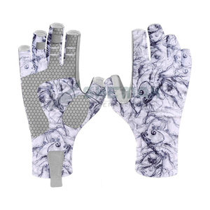 Gants de pêche robustes avec coque résistante aux intempéries et ajustement flexible et poignée de paume durable idéale pour les environnements en eau douce et en mer - Product Image 2