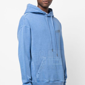 เสื้อฮู้ดผ้าซักกรดสำหรับผู้ชายผ้าคอตตอน100% มีฮู้ดสำหรับฤดูหนาว - Product Image 4