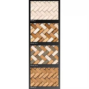 Company Supply 300x450mm Structure en pierre 30x45cm Céramique 3D 12x18 Carreaux muraux pour villa Décoration murale extérieure et intérieure - Product Image 3