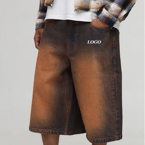 Shorts Vaqueros Teñidos para Hombre, Versátiles, Casuales, con Estilo Elegante, Diseño Clásico, Ropa Casual, Ajuste Cómodo y Diseño Transpirable 2026 - Product Image 1