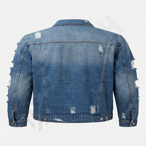 Chaqueta Vaquera de Diseño Nuevo y Moderno, Chaqueta Vaquera Ajustada de Manga Larga para Hombre, Ropa de Abrigo de Primavera para la Calle - Product Image 2