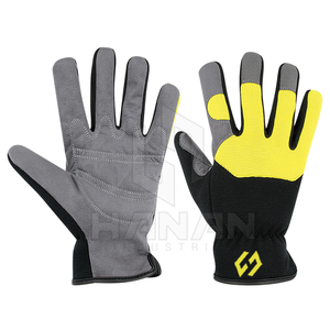 Custom Leather <b>Mechanic</b> Gloves From Pakistan Full Protection Adjustable Fit Breathable Waterproof <b>Design</b> for Workshop Safety - Product Image 5