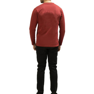 Camiseta de Manga Larga para Hombre, de Algodón Jersey, Prenda Informal, Lisa, Ropa Básica - Product Image 4