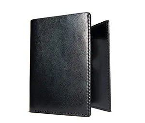 Custom RFID Card Holder Men's Wallet Money Clip genuine leather Minimalist Men's Front Pocket Wallet with ID Window Slots purse