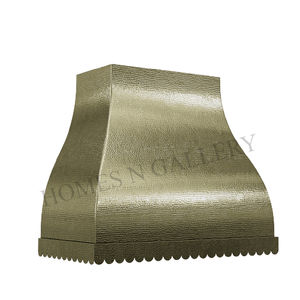 Incroyable Cuisine métal laiton doré Remoulé Hotte de cuisinière Laiton doré Couvercle de poêle Décoration Ménage Luxe martelé à la main - Product Image 4