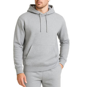 เสื้อผ้าผู้ชายคุณภาพสูงขายส่ง เสื้อคลุมผ้าฝ้าย 100% แขนยาว เสื้อสเวตเชิ้ตผ้าฟลีซสำหรับฤดูหนาว เสื้อฮู้ดผู้ชายพร้อมโลโก้สั่งทำ - Product Image 2