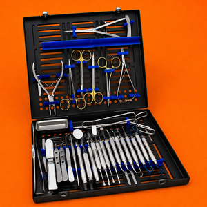 Kit d'implants dentaires pour la chirurgie d'implantation avec un ensemble de 33 pièces en acier inoxydable réutilisable pour la chirurgie orale - Product Image 5