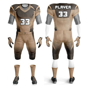 Uniformes de Fútbol Americano Personalizables al Por Mayor, Manga Corta, 100% Poliéster, Servicio OEM, Suministro Directo de Fábrica - Product Image 2