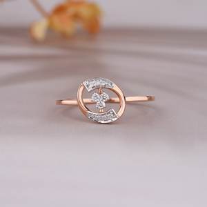 Anillo de moissanita de plata 925 chapado en oro de 14 quilates hecho a mano brillante regalo de boda o aniversario raro con excelente calidad - Product Image 1