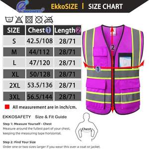 Chaleco de Trabajo de Alta Visibilidad para Hombre, Chaleco de Seguridad Reflectante de Alta Calidad - Product Image 5