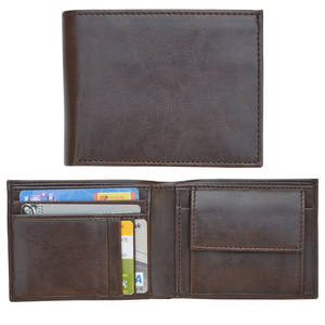 2024 portefeuille en cuir véritable pour hommes avec porte-monnaie et porte-carte de crédit Logo personnalisé court sac à main pour homme porte-monnaie - Product Image 1