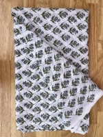 Tissu imprimé à la main, tissu en coton pur, imprimé floral grenade, tissu en coton indien fait main, tissu en coton biologique