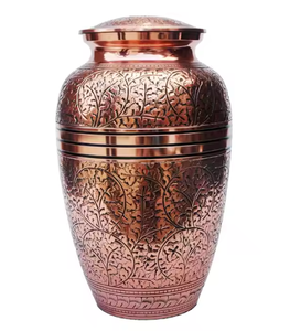 Custom Decorative Keepsake Urns for Adults and Babies Wholesale <b>Unique</b> Human Cremation Blue Aluminium Tabletop <b>Vase</b> Ashes Urns - Product Image 3