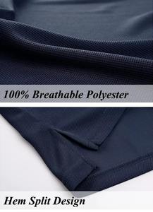 2024 Polos informales ajustados para hombre, polos de Golf de poliéster transpirable de manga corta ajustados para hombre - Product Image 3