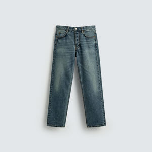 กางเกงยีนส์ทรงตรงเอวสูงสั่งตัดพิเศษสำหรับผู้ชาย ผ้าเดนิมพรีเมียม คุณภาพสูง สวมใส่สบาย ทนทาน มีสไตล์ จำหน่ายจำนวนมาก - Product Image 5