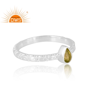 Trending Design 925 Sterling Silver Natural Peridot Gemstone Ring Custom Design Jewelry For Women Gift For Her - Product Image 4
