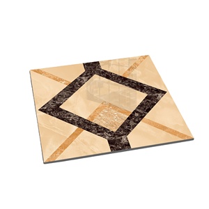Floor Polish Tiles Ceramic Tile Glossy Look Broown Color 600x600mm Polished Porcelain Tile Heat Resistant Non-slip - Product Image 1