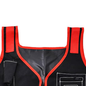 Safety Reflective Vest in 100% Polyester 200gsm Premium Custom Red and Black Safety Work Vest High Quality - Product Image 6