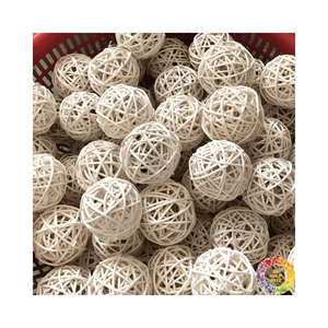 Décoration de balle en rotin naturel, ballons de football Sepaktakraw, balles Sola, ornements d'arbre de Noël, produits d'artisanat vietnamiens - Product Image 6