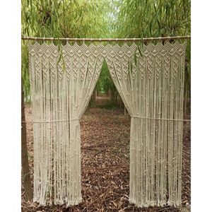 Hermosa Decoración Boho, Cortina de Macramé para Pared, Adorno de Pared para Exteriores, Estilo Bohemio, Diseño Navideño para Bodas - Product Image 3