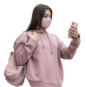 เสื้อฮู้ดโอเวอร์ไซส์ฤดูหนาวของผู้หญิงโอเวอร์ไซส์พร้อมตัวอักษรปักกำมะหยี่และตราเลื่อมดีไซน์สะพายไหล่ - Product Image 1