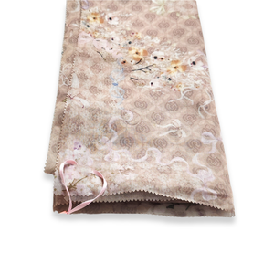 Elegante serie Reiko bufanda de algodón de manga corta leche marrón Hijab para adultos transpirable moda Casual traje Digital - Product Image 1