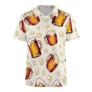 Polos informales con estampado 3D para hombre, camisas de manga corta con botones de gran tamaño de punto de algodón de alta calidad, los mejores gráficos de secado rápido de talla grande - Product Image 6