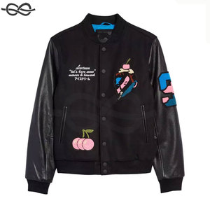 Veste universitaire Vintage Letterman College Baseball Bomber pour hommes patchwork de broderie patchs personnalisés veste pour hommes élégants - Product Image 5