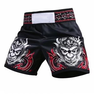 กางเกงมวย MMA แบบไทยแห้งเร็วระบายอากาศได้ดี2025สามารถปรับแต่งได้พิมพ์ลายโลโก้ทุกขนาด - Product Image 4