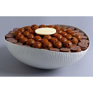 Bol à chocolat en métal aluminium de qualité exclusive Admirable Flower Design Table Top Bol à chocolat Bonbons Bol de service à vendre - Product Image 6