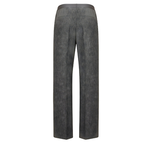 กางเกงผ้าแคนวาสทรงตรงเอวกลางสำหรับผู้หญิง สไตล์ลำลองทางธุรกิจ เหมาะสำหรับใส่ทำงานในออฟฟิศ ระบายอากาศได้ดี ผลิตจากผ้าฝ้าย 100% - Product Image 4